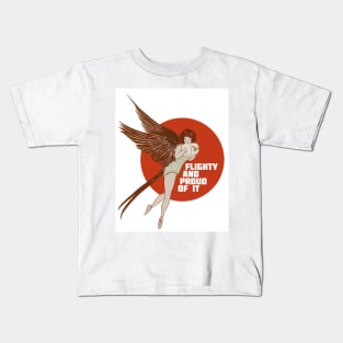 Flighty and Proud of It Kids T-Shirt